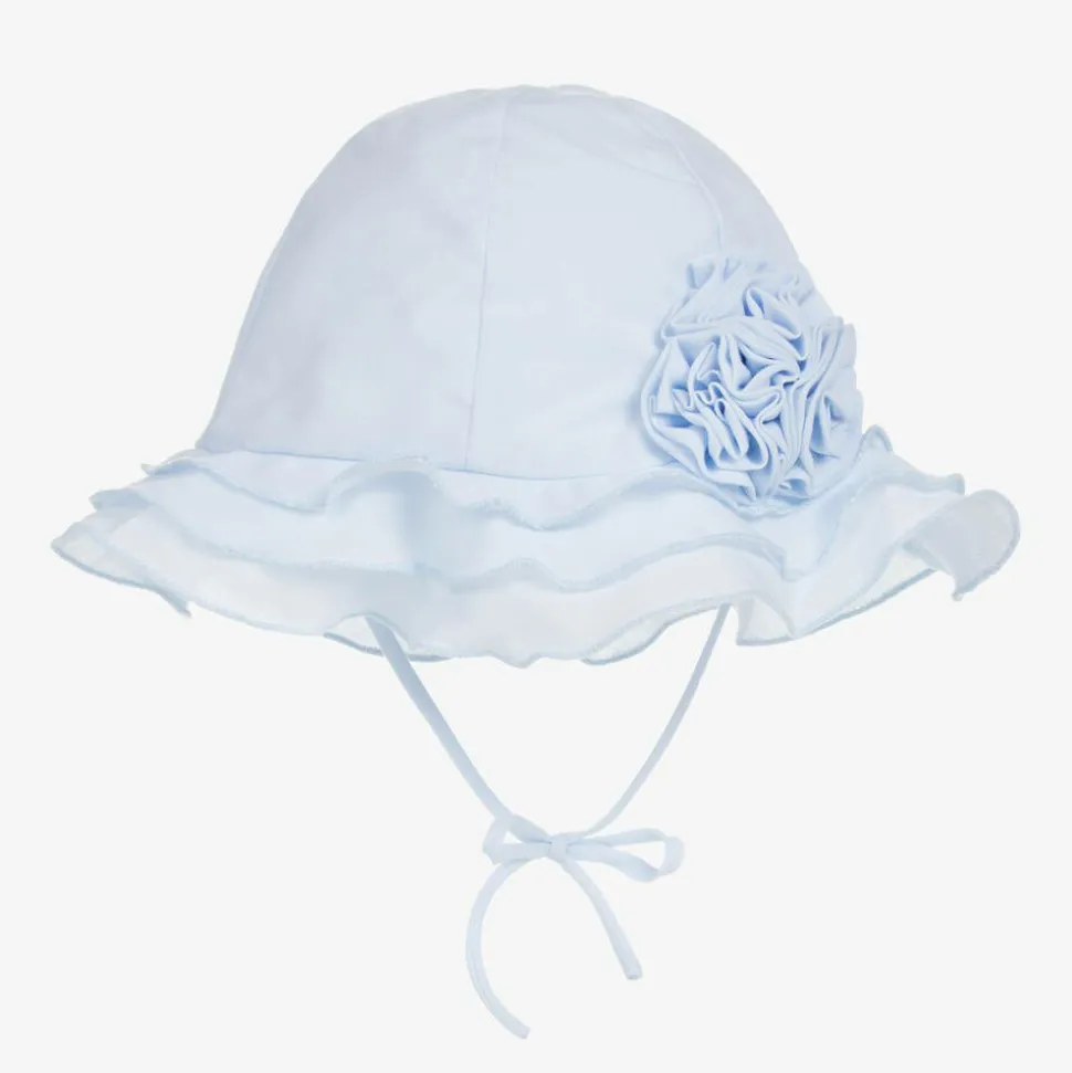 Baby Blue Polycotton Sun Hat