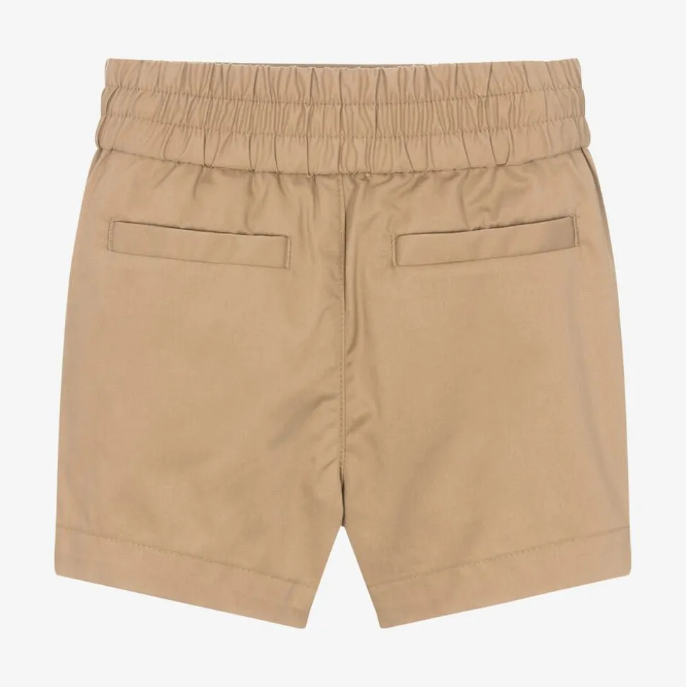 Baby Boys Archive Beige Cotton EKD Shorts