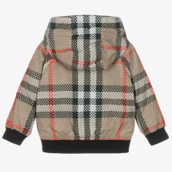 Baby Boys Beige Check Jacket