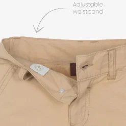 Baby Boys Beige Cotton Cargo Shorts