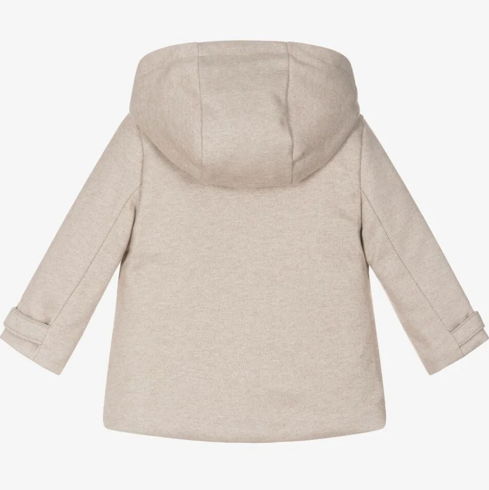 Baby Boys Beige Duffle Coat