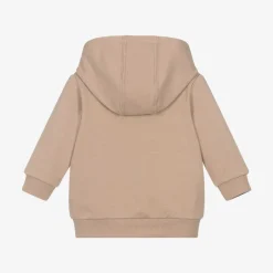 Baby Boys Beige Organic  Zip-Up Top