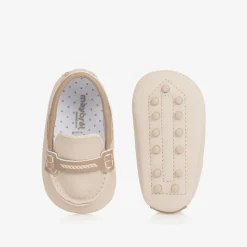 Baby Boys Beige Pre-Walker Moccasins