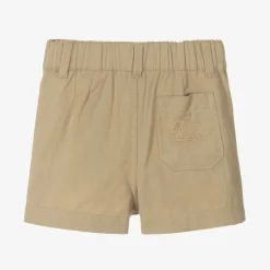 Baby Boys Beige Twill Shorts