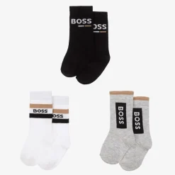 Baby Boys Black & Grey Socks (3 Pack)