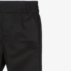 Baby Boys Black Cotton EKD Trousers