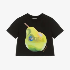 Baby Boys Black Cotton T-Shirt