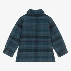 Baby Boys Blue Check Cotton Shirt