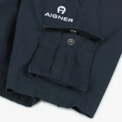 Baby Boys Blue Cotton Cargo Shorts