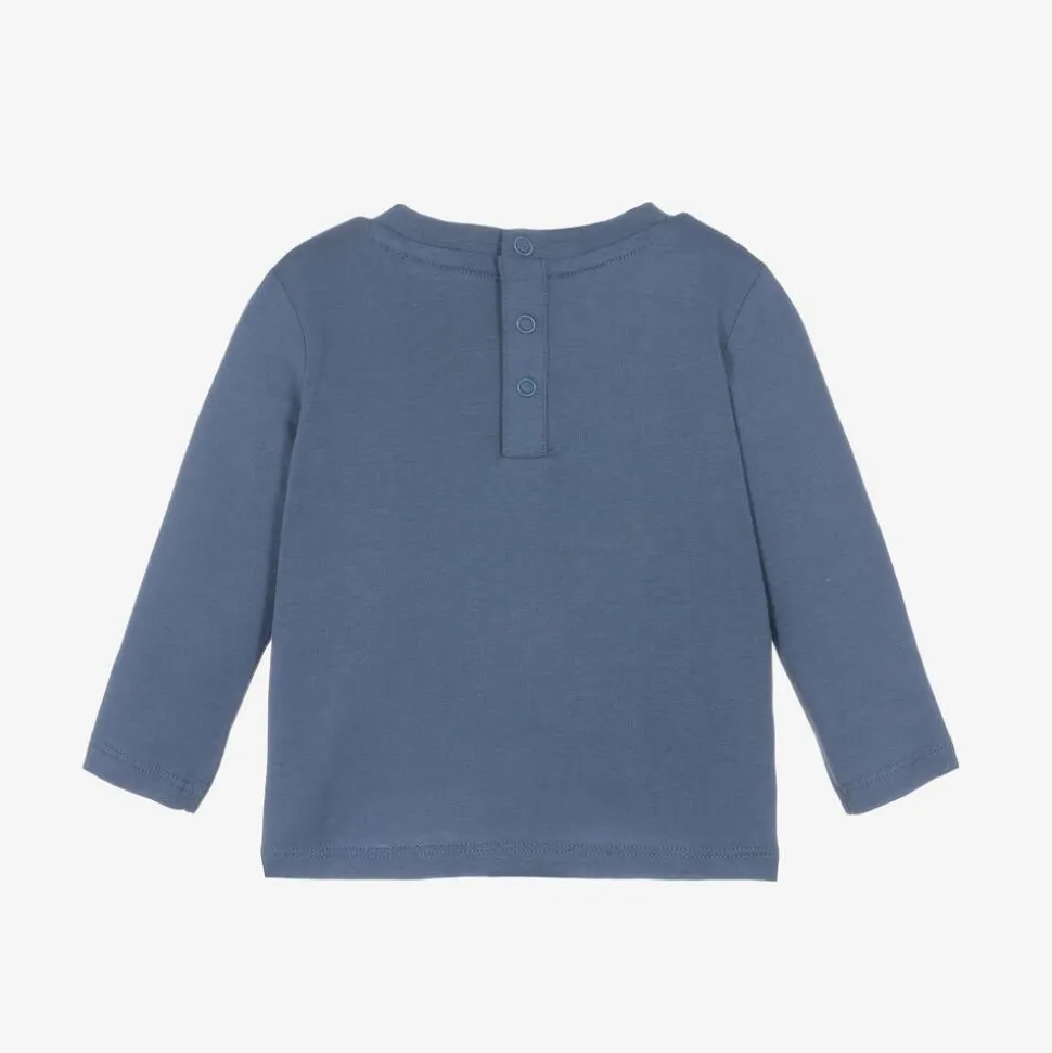 Baby Boys Blue Cotton Top