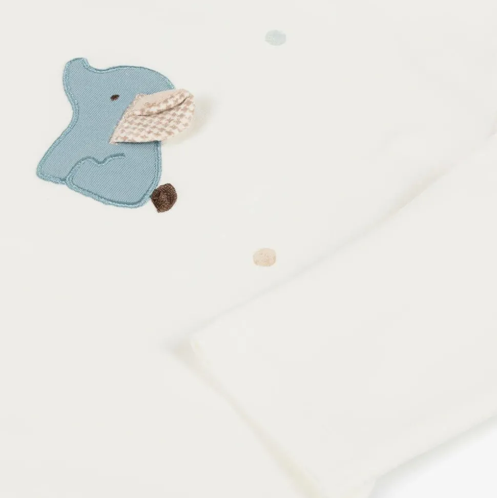 Baby Boys Blue Cotton Tracksuit Set