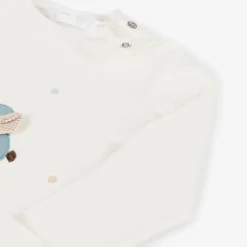 Baby Boys Blue Cotton Tracksuit Set