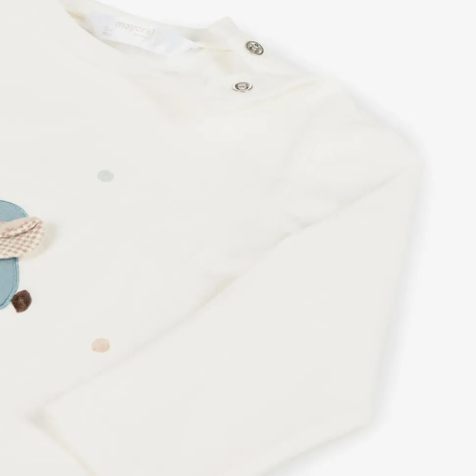 Baby Boys Blue Cotton Tracksuit Set