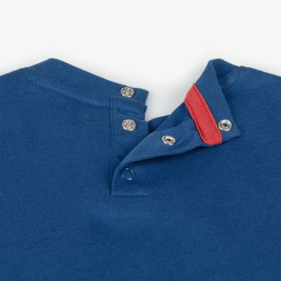 Baby Boys Blue Cotton T-Shirt