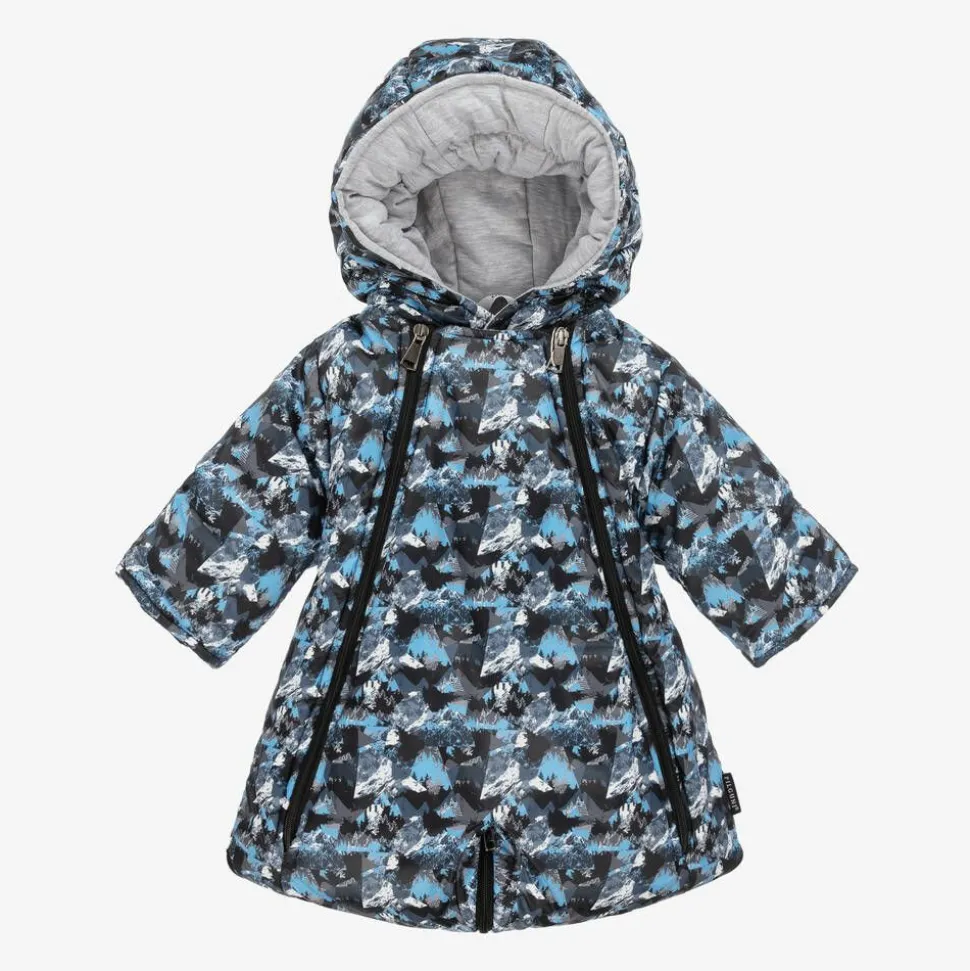 Baby Boys Blue Mountain Print 2-in-1 Snowsuit