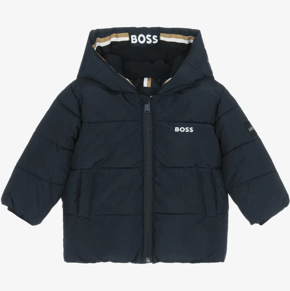 Baby Boys Blue Puffer Jacket