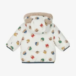 Baby Boys Blue Reversible Coat