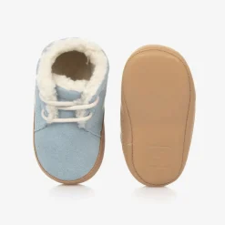 Baby Boys Blue Suede Pre-Walker Shoes