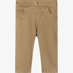 Baby Boys Brown Cotton Chino Trousers
