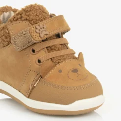 Baby Boys Brown Leather First Walkers