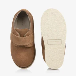Baby Boys Brown Suede Leather Shoes