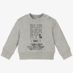 Baby Boys Grey Logo Sweatshirt