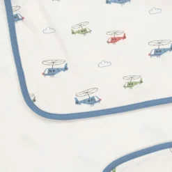 Baby Boys Ivory Helicopter Rescue Blanket (71cm)