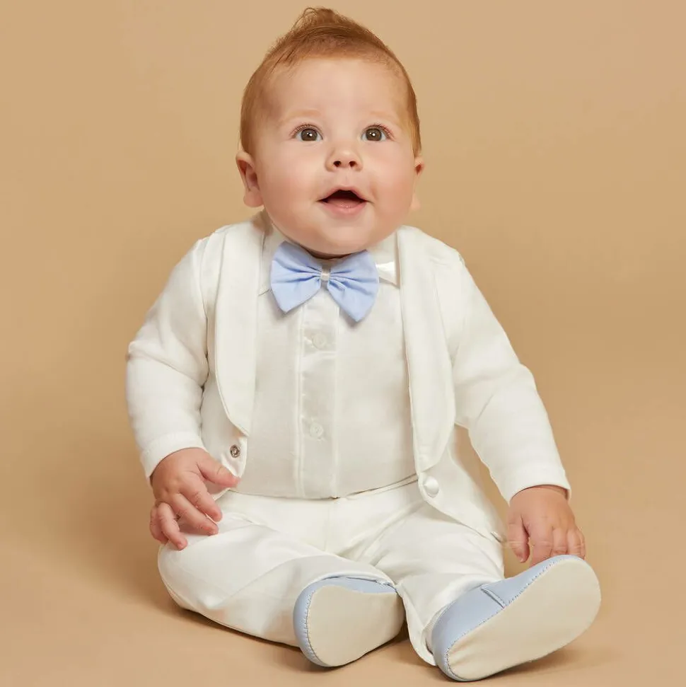 Baby Boys Ivory Waistcoat Suit