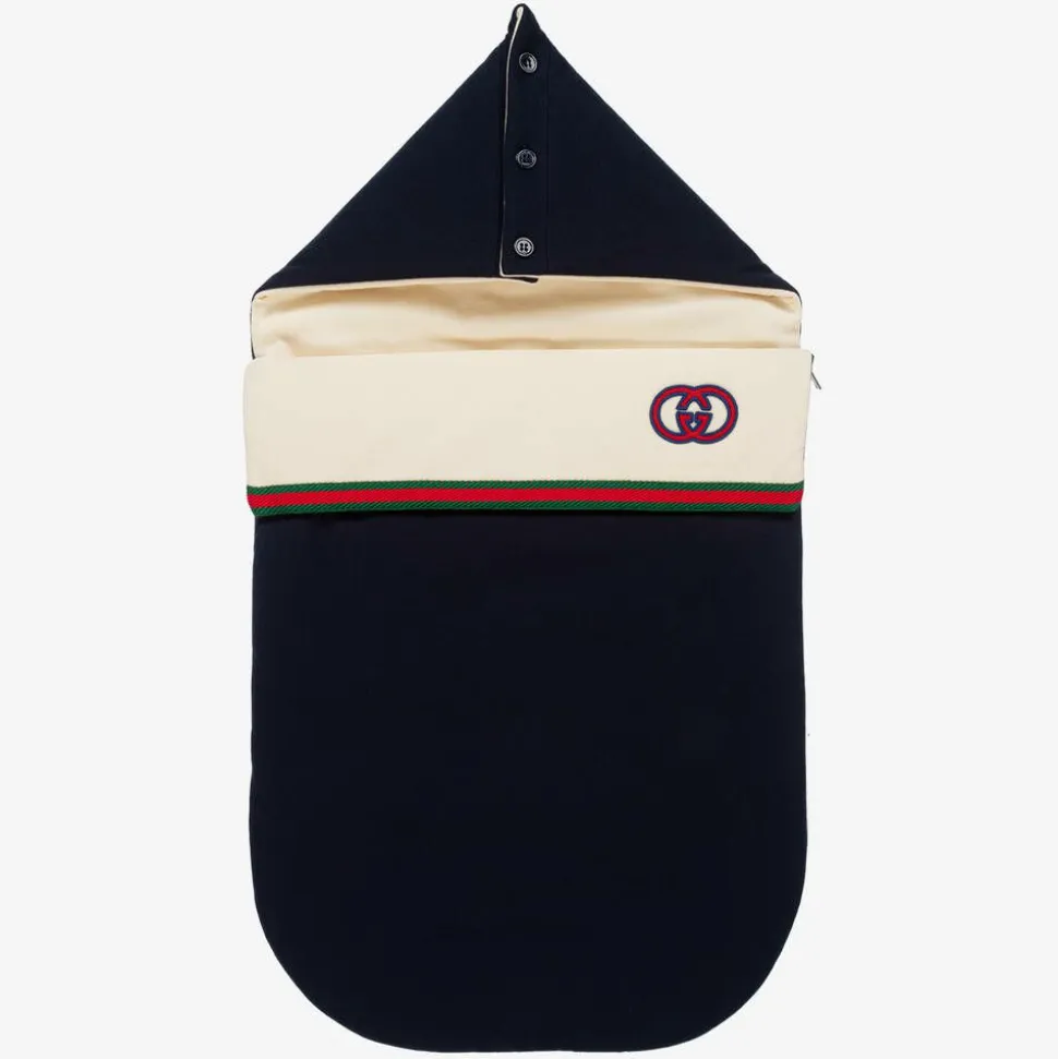 Baby Boys Navy Blue Interlocking G Nest (74cm)