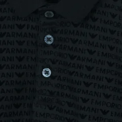 Baby Boys Navy Blue Lyocell Polo Shirt