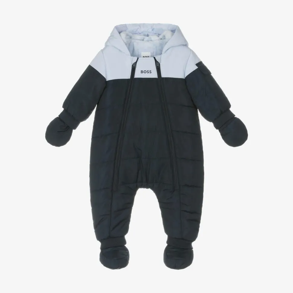 Baby Boys Navy Blue Snowsuit