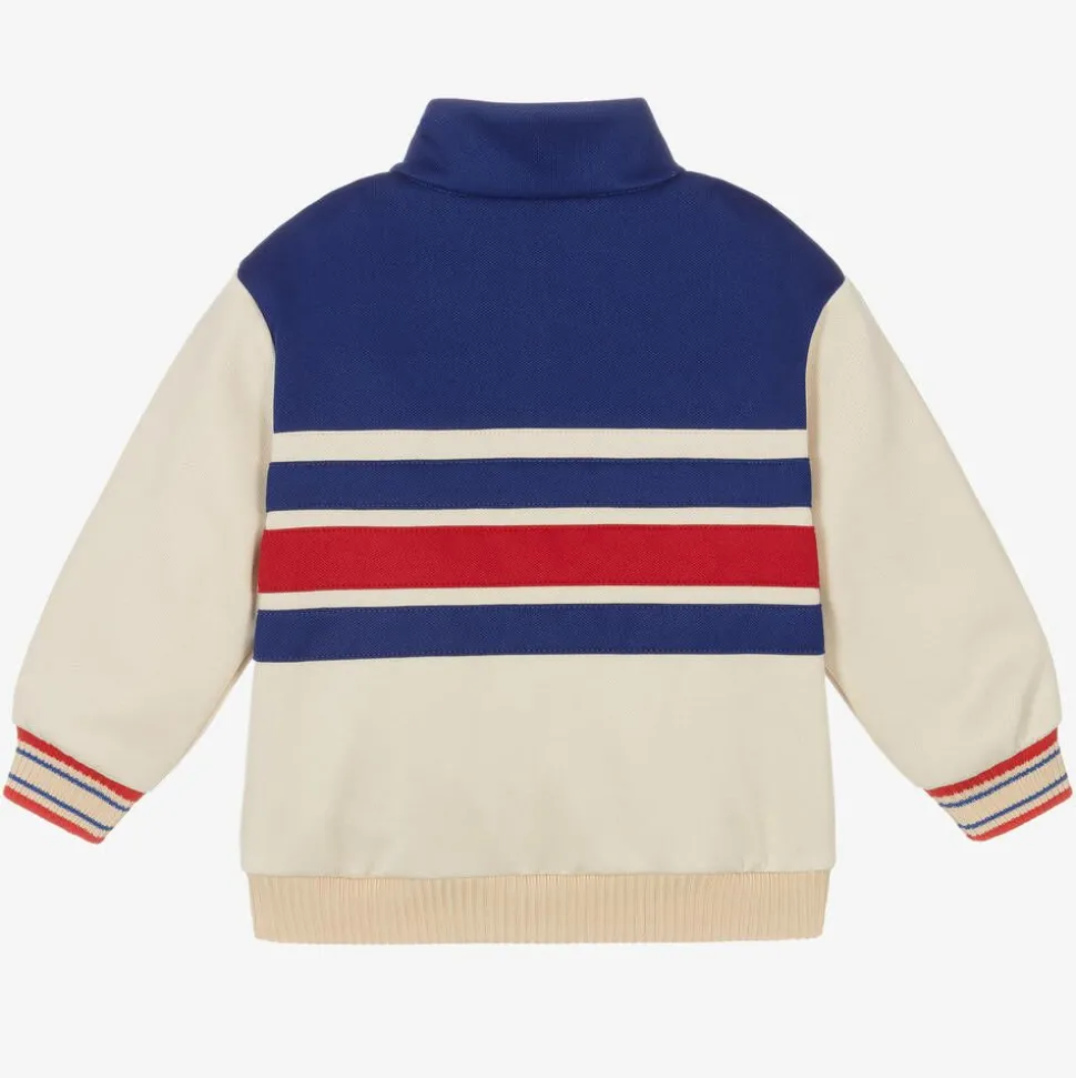 Baby Boys Striped Zip-Up Top