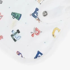 Baby Boys White Cotton Bib