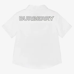 Baby Boys White Cotton Shirt