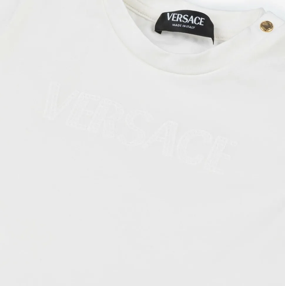 Baby Boys White Cotton Shorts Set