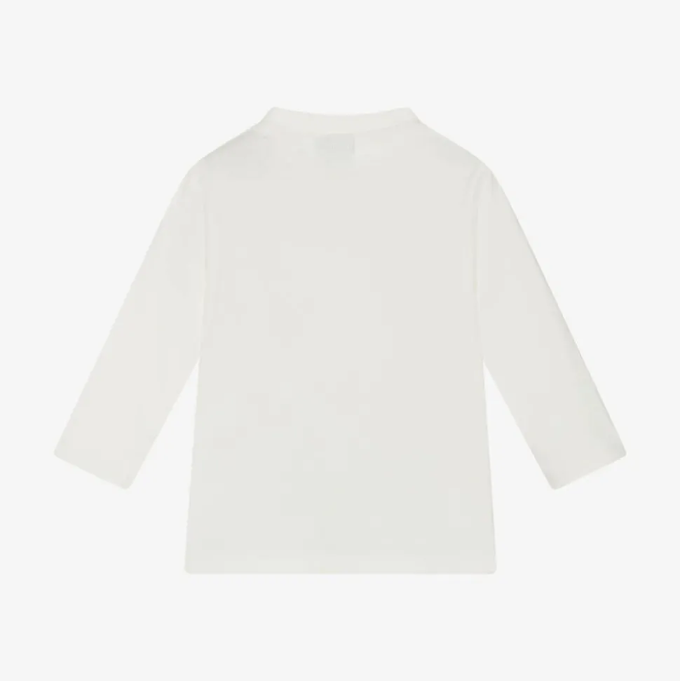 Baby Boys White Organic Cotton Top