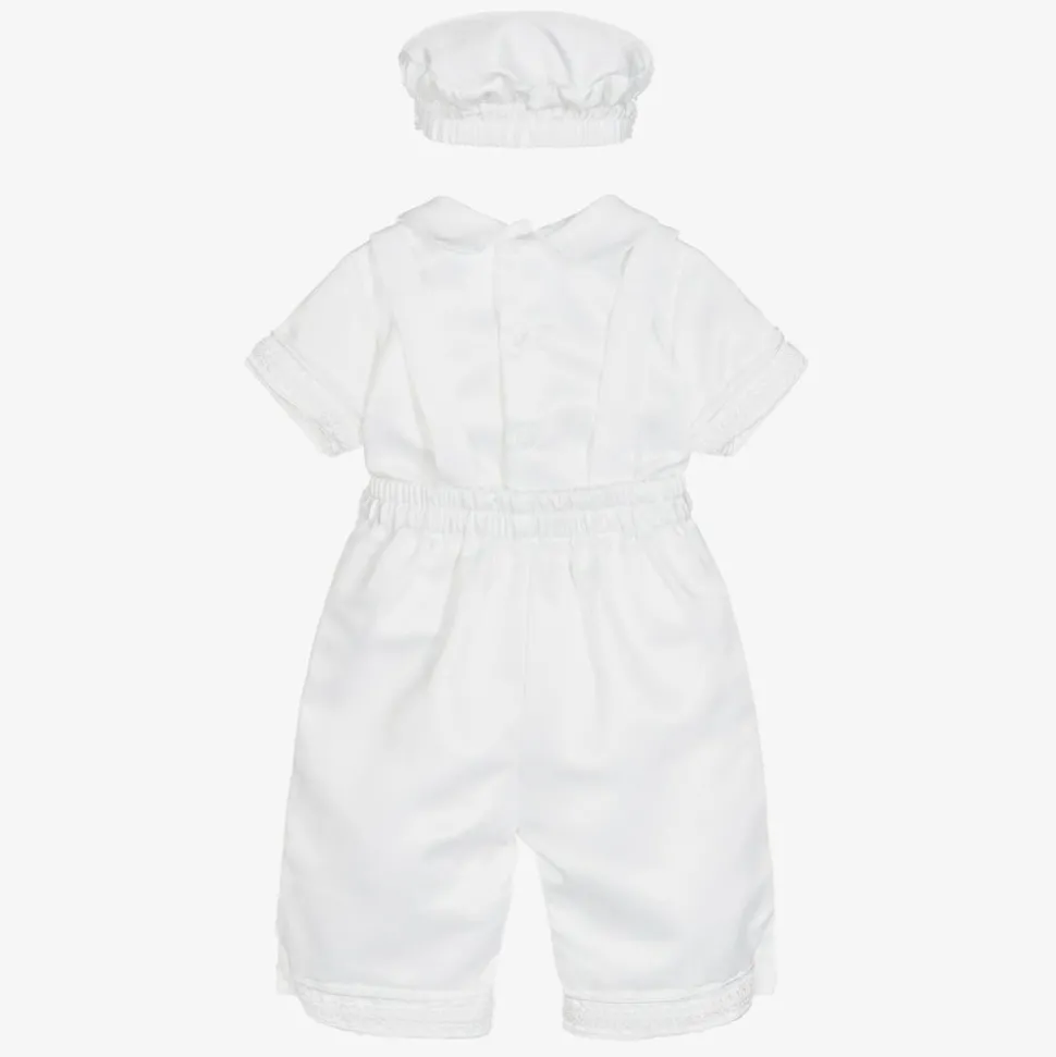 Baby Boys White Shorts Set