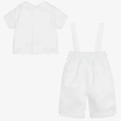 Baby Boys White Shorts Set