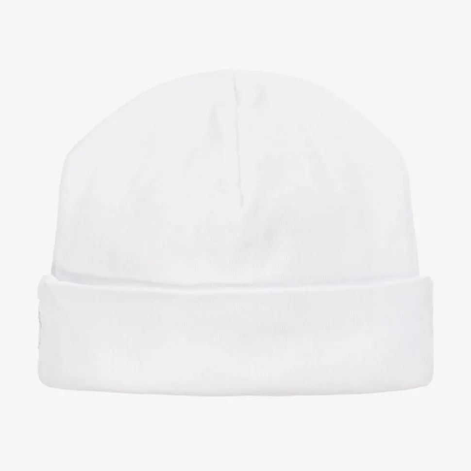 Baby Boys White Smocked Pima Cotton Hat