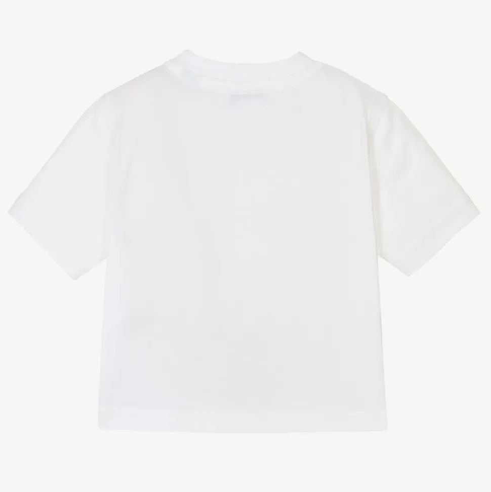 Baby Boys White Stamp Logo T-Shirt