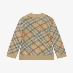 Baby Girls Beige Alpaca & Silk Cardigan