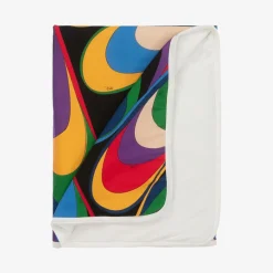 Baby Girls Black & Purple Onde Blanket (88cm)