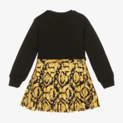 Baby Girls Black Barocco Dress