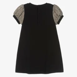 Baby Girls Black Cotton Dress