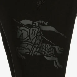 Baby Girls Black Cotton EKD Leggings