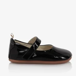 Baby Girls Black Patent Leather Shoes