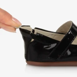 Baby Girls Black Patent Leather Shoes