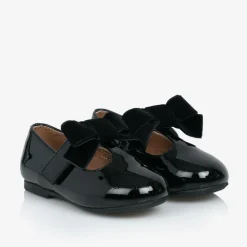 Baby Girls Black Patent Leather Shoes