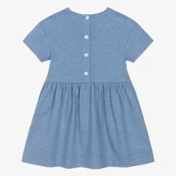 Baby Girls Blue Cotton Dress