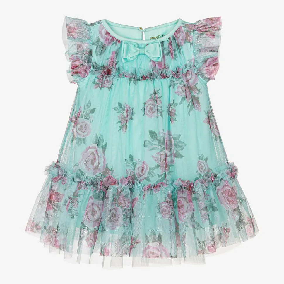 Baby Girls Blue Floral Dress
